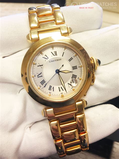 solid gold cartier watch|goldsmiths cartier watches.